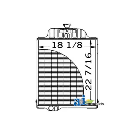 A & I Products Radiator 36.5" x22.5" x10.5" A-AT58449